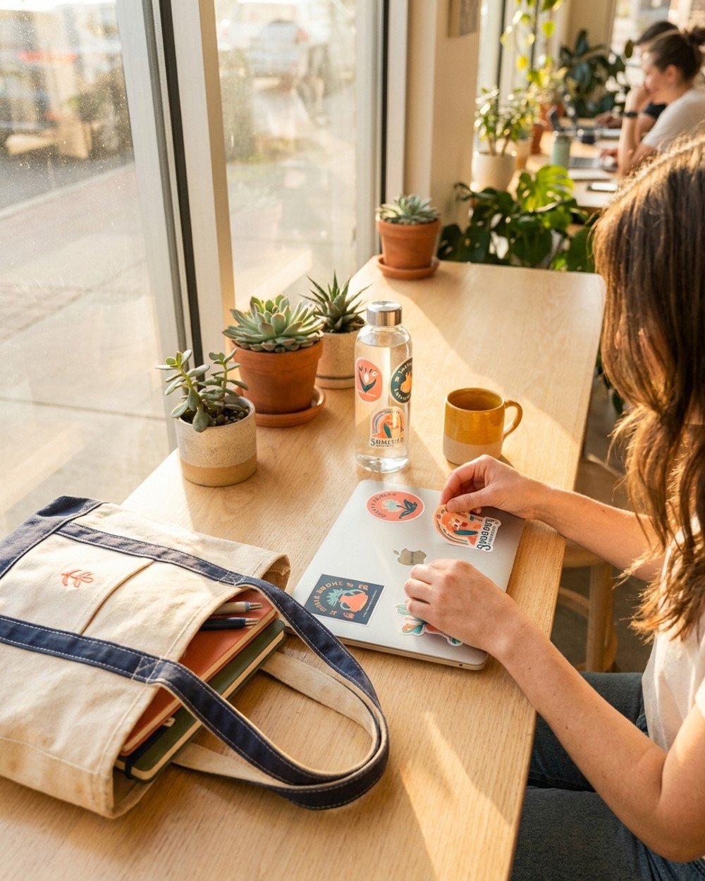Decorating with stickers