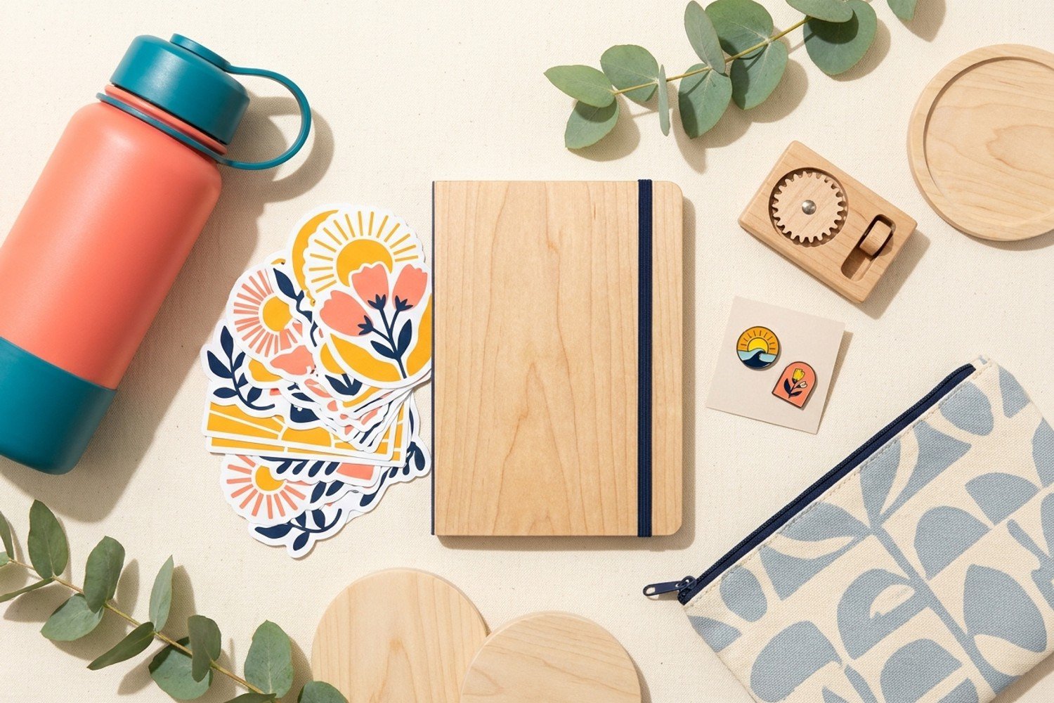 A flat-lay of fun lifestyle goods